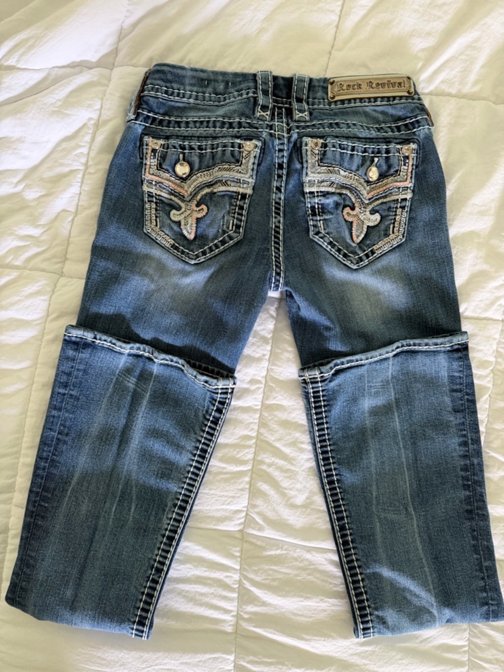 Rock Revival Women's Faded BlueBetty Boot Cut Jeans size 26 - Picture 5 of 8